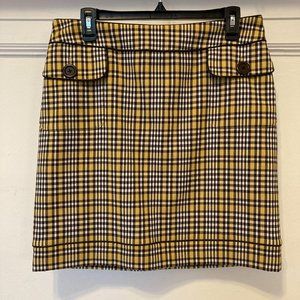 high waisted wrap skirt 90\u2019s plaid gray maxi skirt vintage minimalist skirt size 8 medium Stonebridge full skirt